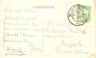 Kisbér, M. kir. tejmunkás képző iskola belső tanoncokkal. W.L. Bp. 5456. Haftl Kálmán kiadása