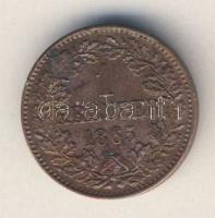 Német Államok/Baden 1865. 1Kr T:3