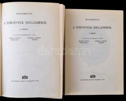 Montesquieu: A törvények szelleméről. I-II. kötet. A bevezető tanulmányokat írták: Hajdu Gyula, Mátr...