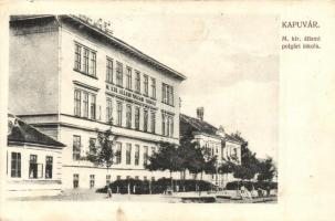 1916 Kapuvár, M. kir. állami polgári iskola