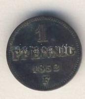 Német Államok/Szászország 1852F 1Pf T:3