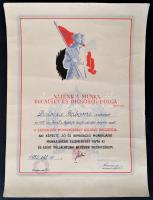 1950 Szocialista munkaverseny dicsérő oklevele