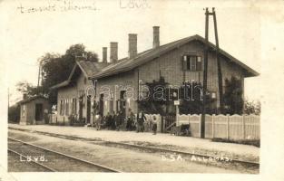 1921 Lövő, Duna-Száva-Adria (DSA) vasútállomás. photo (EK)