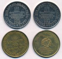 1975. "Hungexpo" 4db fém emlékérem (32mm) T:2