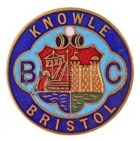 Nagy-Britannia DN Knowle B-C Bristol zománcozott jelvény bowling klub jelvény (29mm) T:1- Great Britain ND Knowle B-C Bristol enamelled Bowling Club badge (29mm) C:AU