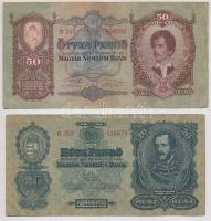 1930. 20P + 100P (2x) egyik csillagos + 1932. 50P T:III