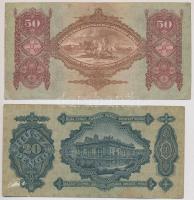 1930. 20P + 100P (2x) egyik csillagos + 1932. 50P T:III