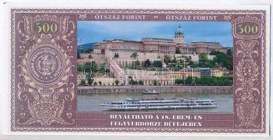 Pápa 2018. "18. Érem- és Fegyverbörze" 500Ft pénzpótló utalvány T:I