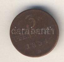 Német Államok/Wismar 1854S 3Pf T:3