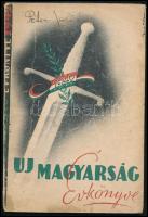 1942 Uj Magyarság évkönyve. Kopott borítóval, a címlapon és a borító hátoldalán bejegyzésekkel.