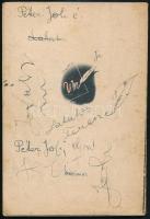 1942 Uj Magyarság évkönyve. Kopott borítóval, a címlapon és a borító hátoldalán bejegyzésekkel