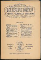 1934-1935 Koszorú. A Petőfi Társaság Közlönye. I. évf. 1-2. sz.+4. sz., 1934. okt., 1935. január, június.