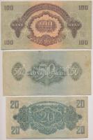 1944. 1P-100P "A Vöröshadsereg Parancsnoksága" (7xklf) T:III közte szép papír