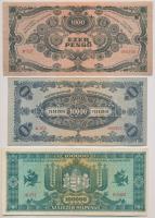 1945-1946. 7db-os vegyes magyar pengő bankjegy tétel T:III