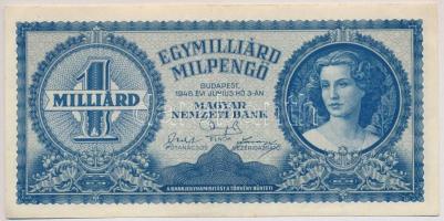 1945-1946. 7db-os vegyes magyar pengő bankjegy tétel T:III