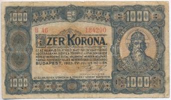 1923. 1000K nyomdahely jelölés nélkül T:III,III- Adamo K37