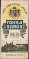 cca 1900 Herceg Windischgraetz Lajos féle Tokaji bor litografált dekoratív számolócédulája