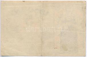 Budapest 1919. "Schlick Nicholson Gép-Waggon- és Hajógyár" 5K utalvány T:III