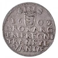 Erdélyi Fejedelemség 1609. 3 Garas Ag "Báthori Gábor" (2,24g) T:2 juszt.  
Principality o...
