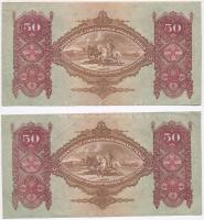 1932. 50P (2x) egyugrásos sorszámkövetők T:I,II