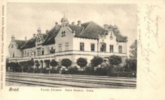 Brád, Vasútállomás. Deutsch Ármin fényképész felvétele / Gara / Bahnhof / railway station (EK)