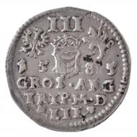Lengyel Királyság / Litvánia / Vilnius 1585. 3Gr Ag "Báthori István" (2,44g) T:2
Poland /...
