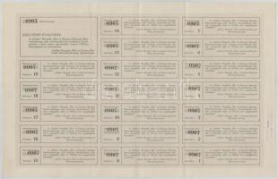 Budapest ~1910. "Pallas Nyugdíj-, Élet- és Katonai Biztosító Részvénytársaság" bemutatóra ...