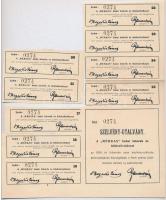 Budapest 1903. "Méhkas Budai Takarék és Hitelszövetkezet" szelvényekkel, szárazpecséttel T...