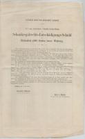 Budapest 1890. "Italmérési jog kártalanítására kibocsátott 4 1/2%-al kamatozó adómentes kötvény...