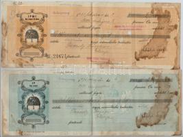 Zalaegerszeg 1929-1936. 6db kitöltött és érvénytelenített váltó, mellette igazolás nagykanizsai vált...