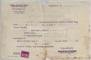 Zalaegerszeg 1929-1936. 6db kitöltött és érvénytelenített váltó, mellette igazolás nagykanizsai vált...