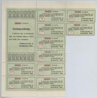 Debrecen 1912. "Debreceni Ipar- és Kereskedelmi Bank" névre szóló részvénye 600K-ról, szel...