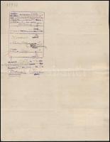 1922 Bp., Phőnix Acélművek Bleckmann János E. magyarországi telepének fejléces papírja, 1 db 1 kr,1 ...