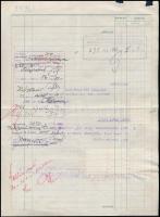 1922 Bp., Kollerich Pál és Fiai Első Magyar Sodronyszövet-, Fonat- és Szitaárú Gyárának fejléces szá...