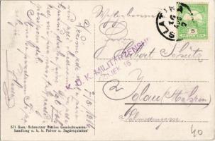 1916 Szalatnok, Szlatina, Slatina; Vasút utca / Bahnstrasse / Zeljeznicka ulica