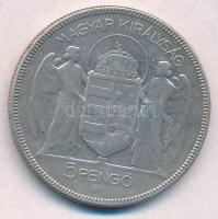 1930. 5P Ag "Horthy jobbra" T:3 
Adamo P8