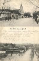 1913 Nemeskajal, Kajal; utcakép, templom / street views, church  (EK)