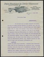 1910 Bp., Pesti Molnárok és Sütők Gőzmalom Rt. fejléces levele, gépelt, német nyelvű üzleti levéllel