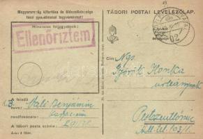 1942 Hazaérek babám, sej-haj nemsokára... Kézzel rajzolt Tábori Postai Levelezőlap / WWII Hungarian ...