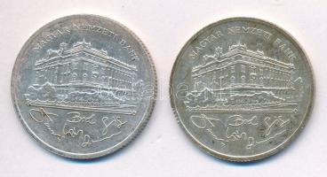 1992. 200Ft Ag "MNB" (2x) T:2