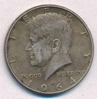 Amerikai Egyesült Államok 1964. 1/2$ Ag Kennedy T:2 USA 1964. 1/2 Dollar Ag Kennedy C:XF  Krause KM#202
