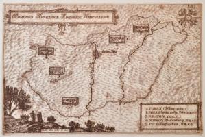 Weisz Zsuzsa (1925-): Magyarország borvidékei, 8+1 db rézkarc, papír, jelzett, feliratozott hártypap...