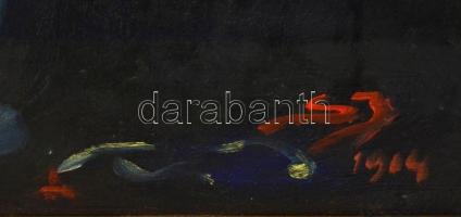 SJ jelzéssel: Virágcsendélet. Olaj, karton, keretben, 65×50 cm