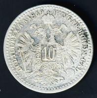 Ausztria 1869. 10Kr Ag T:3