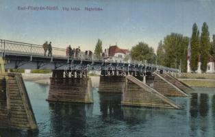 1916 Pöstyén-fürdő, Kúpele Piestany; Vág hídja / Vah bridge (EK)