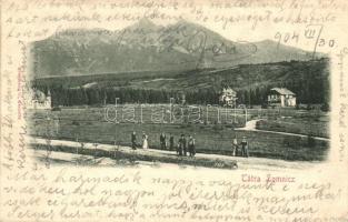 1904 Tátralomnic, Tatranská Lomnica; villák. Kiadja Kuszmann G. / villas