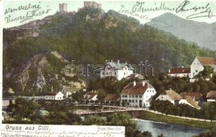 1902 Celje, Cilli; Ruine Ober-Cilli / castle ruins
