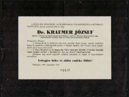 1931-1950 5 db régi halálozási értesítő, közte: nagyjókai Dr. Bangha Gyula (1864-1931) ügyvéd, a Mag...