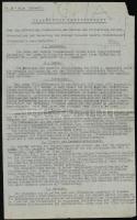 cca 1914-1918 Katonai és tábori bordélyházakról szóló rendelkezési, szabályozási tervezet, német nyelven, 2,5 gépelt oldal
