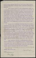 1904 Herczeg Ferenc (1863-1954) író, szerkesztő és Singer és Wolfner könyvkiadó megállapodása az író...